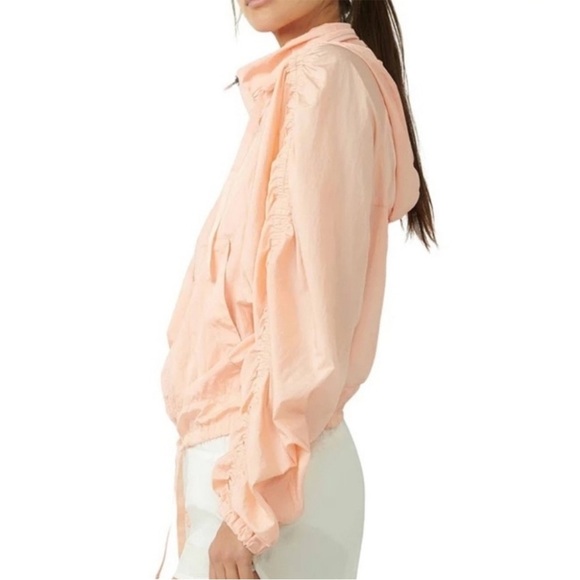 Free People Way Home Packable Jacket Peach Size XS - Picture 3 of 10